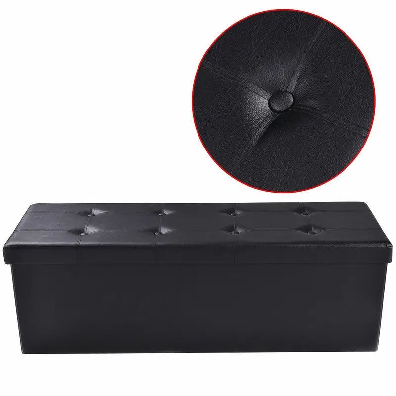Storage-Ottoman (Black) (FN294)