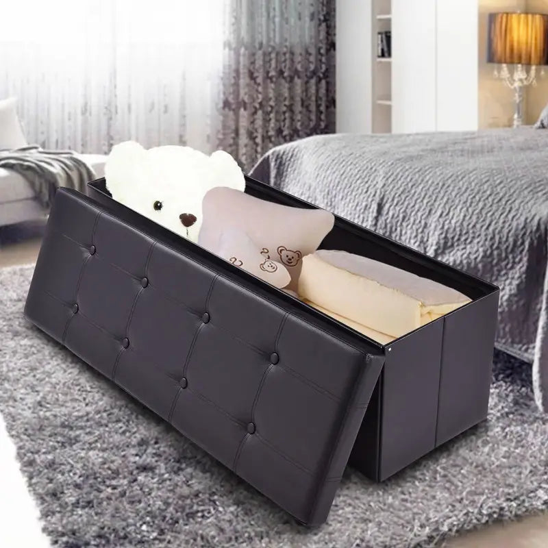Storage-Ottoman (Black) (FN294)