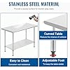 24 x 60 Inch Stainless Steel Work Table