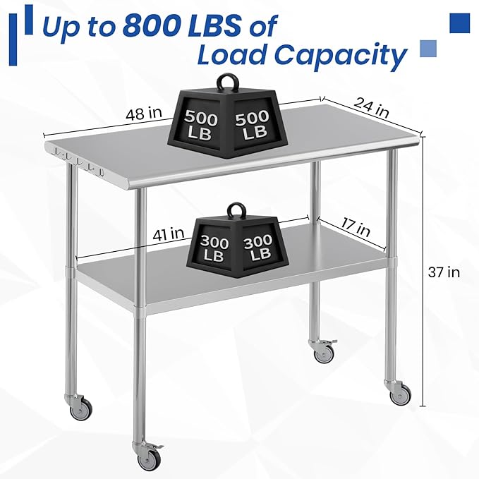 Stainless Steel Work Table 24x48