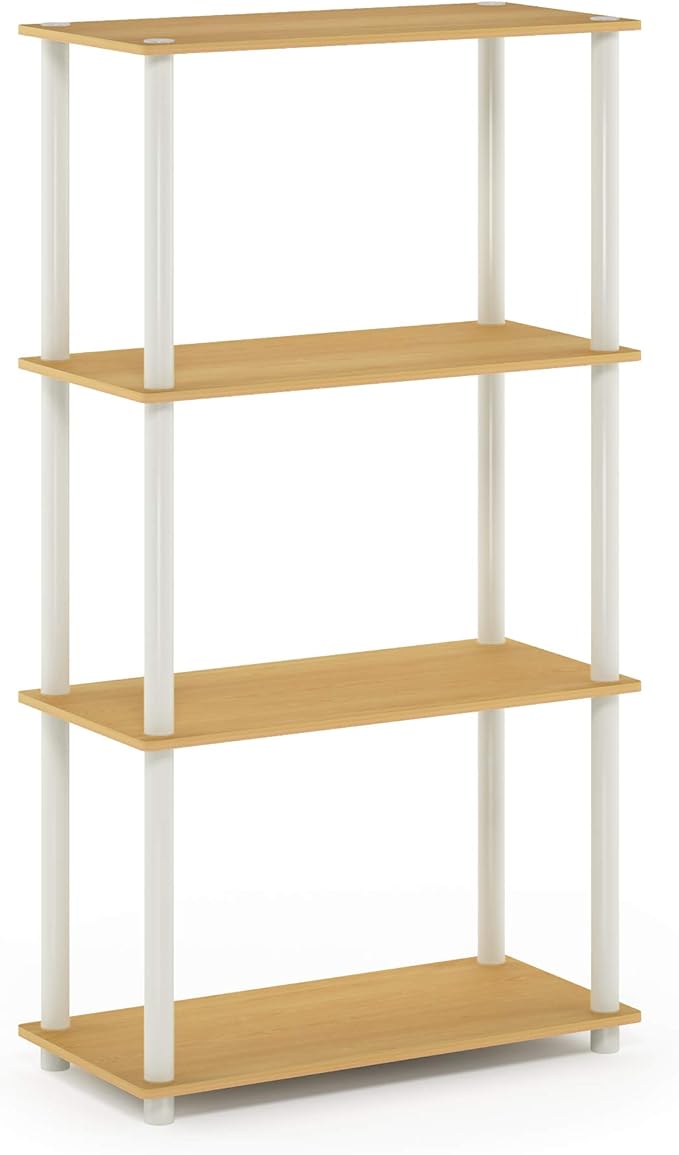 Furinno Turn-N-Tube 4-Tier Multipurpose Shelf Display Rack
