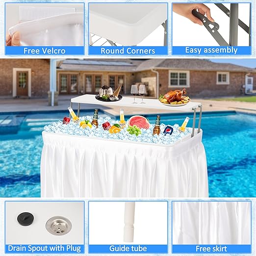 Folding Ice Cooler Table