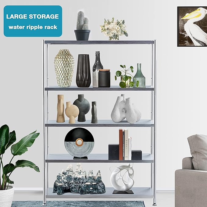 susunnus Stainless Steel Shelves 39.4in-4 Tier