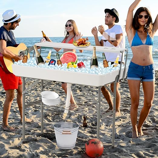 Folding Ice Cooler Table