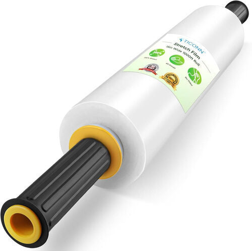 TICONN Clear Wrap with Handles (15"x1000')